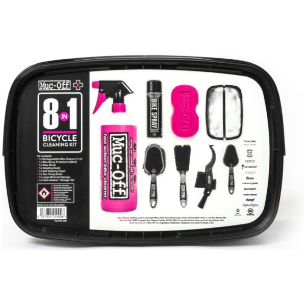 Muc Off Muc-off 8 in 1 bicycle cleaning kit reinigingspakk Black