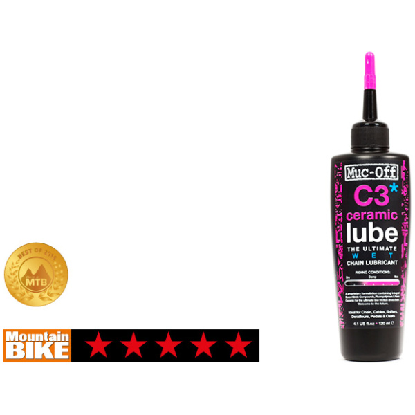 Muc Off Muc-off wet lube c3 kettingolie ceramic 120ml Pink