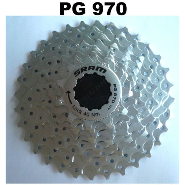 Sram pg-970 kettingwiel cassette 9 speed 11-32tand Zilver