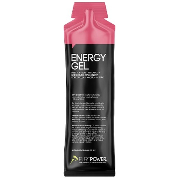 Pure Power Energy Gel Cafe�ne Raspberry 60gr