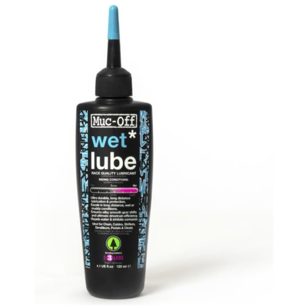 Muc Off Muc-off wet lube kettingolie 120ml Zwart