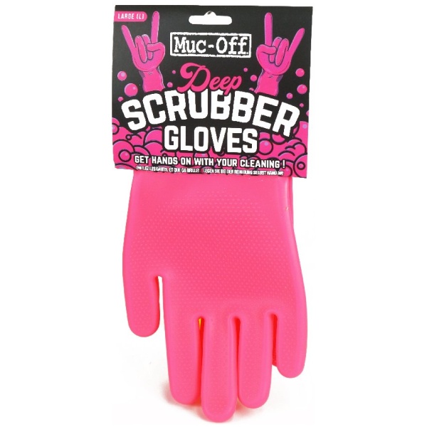 Muc Off Muc-off schrobhandschoen pink