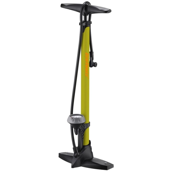 Icetoolz Sport vloerpomp staal met meter 160PSI/11bar 240A451 Geel