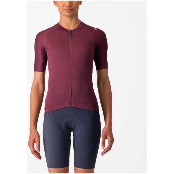 Castelli ESPRESSO W JERSEY DEEP BORDEAUX/DEEP BORDEAUX