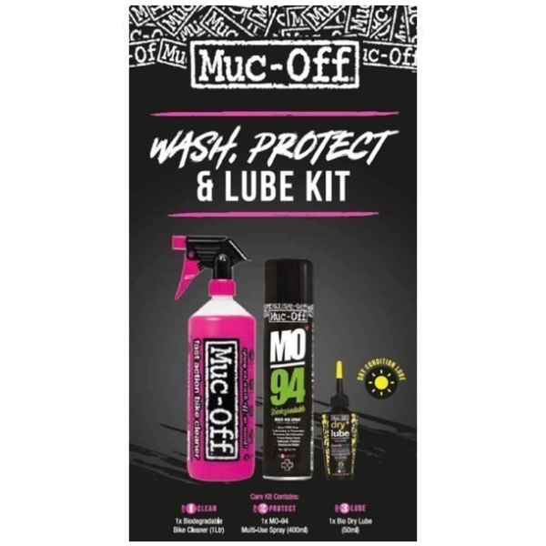 Muc-off Wash Protect &amp MUC-OFF WASH PROTECT & LUBE KIT (DRY LUBE VERSION)
