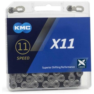 Kmc ketting 11-speed x11 links/zwart Zilver