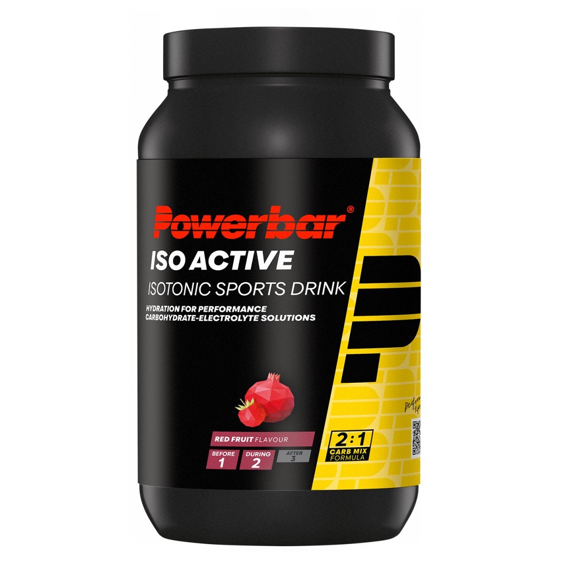 Powerbar IsoActive Drink (1 pot 1320g) - Red Fruit Punch - Afbeelding 2