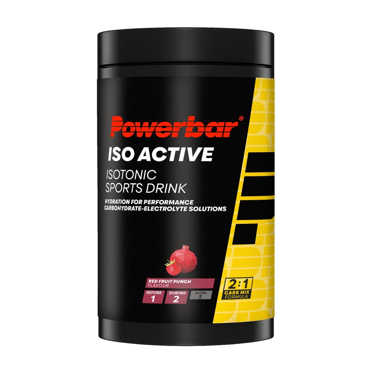 Powerbar IsoActive Drink (1 pot 600g) - Red Fruit Punch - Afbeelding 2