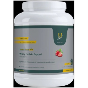 U-sport Whey Protein Support Strawberry 1000 g Groen
