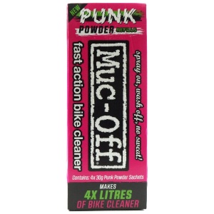 Muc-off poeder reiniger voor 1 liter (4 stuks) Roze