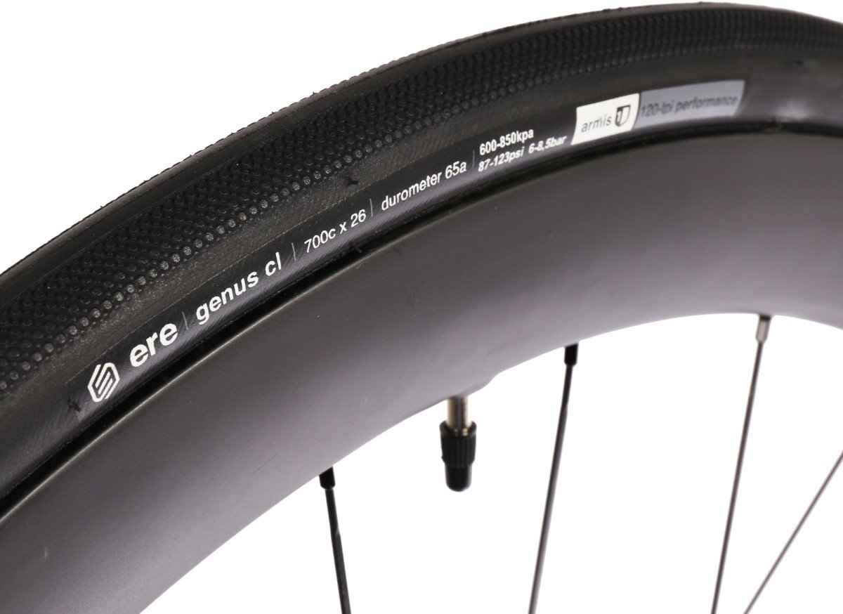 Ere Research ERE GENUS CL CLINCHER PRO ROAD TIRE 120TPI 700X26C BLACK - Afbeelding 3