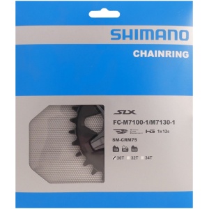 Shimano Kettingblad 34T SLX Enkel Blad Zwart