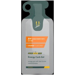 U-sport Energie Carb Gel - orange Grijs