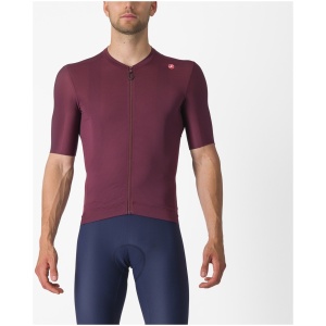 Castelli ESPRESSO JERSEY DEEP BORDEAUX/SILVER MOON