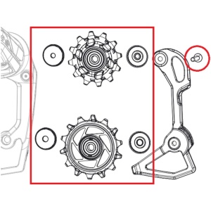 Sram DERAD WIELSET RIVAL AXS 12V Zwart
