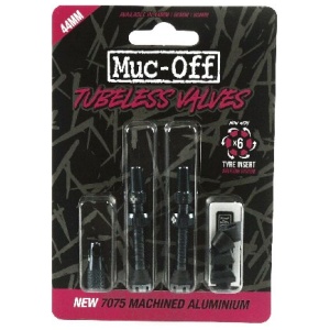 Muc-off tubeless valves grey Grijs