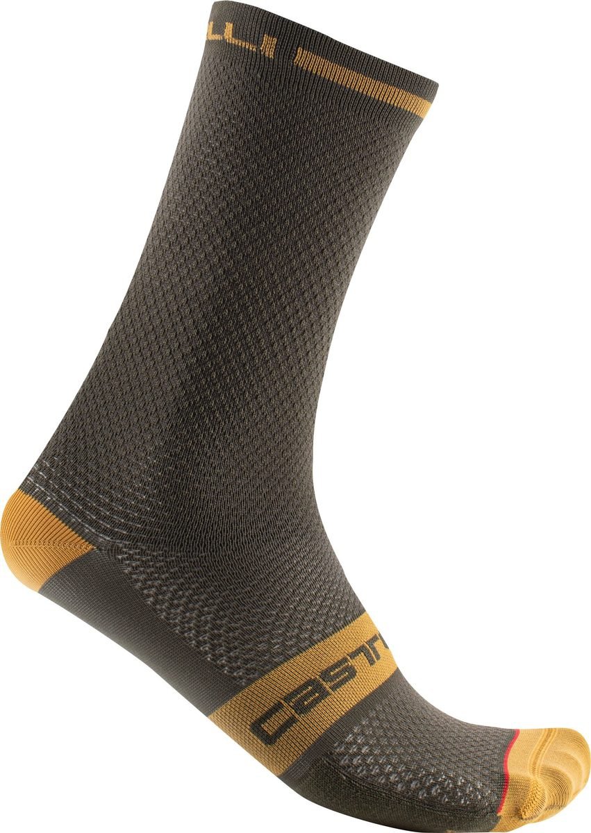Castelli SUPERLEGGERA T 18 SOCK DEEP GREEN - Afbeelding 2